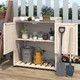 Outdoor Wooden Storage Cabinet with Adjustable Shelf product