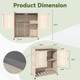 Outdoor Wooden Storage Cabinet with Adjustable Shelf product