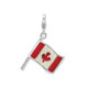 Sterling Silver Canadian Flag Pendant Charm (No Chain) product