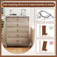 5-Drawer Farmhouse Dresser with Rubber Wood Legs  product