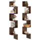  5-Tier Floating Corner Bookshelf with 90° Angle product