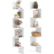  5-Tier Floating Corner Bookshelf with 90° Angle product