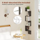  5-Tier Floating Corner Bookshelf with 90° Angle product