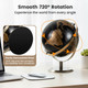 720° Rotating Metallic Black World Globe product