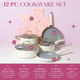 Paris Hilton Epic Nonstick Pots and Pans Set (12 Pieces) product