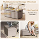 30” Storage Ottoman Bench with Tray (1- or 2-Pack) product