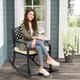 Cushioned Outdoor Metal Rocking Chair  product