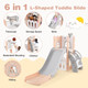  6-in-1 L-Shaped Toddler Slide product