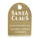 Santa Claus Personalized Christmas Stop Sign  product