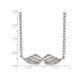 Stainless Steeel Angel Wing Charm Pendant Necklace with Chain product