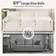 3-Seater Sofa Bed with Ultra- Soft Fabric Upholstery product