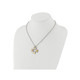 Men's Stainless Steel Plated Satin Cross Pendant Necklace product