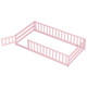 Twin Size Floor Bed with Gate and Safety Guardrails product