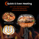 Electric BBQ Grill with Warming Rack and Temperature Control product