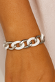 Stainless Steel and White Ceramic Bracelet product