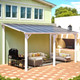 Outdoor Lean-to Hard Top Pergola product