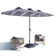 15FT Patio Umbrella with Solar Lights product