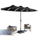 15FT Patio Umbrella with Solar Lights product