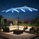 15FT Patio Umbrella with Solar Lights product