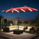 15FT Patio Umbrella with Solar Lights product
