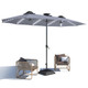 15FT Patio Umbrella with Solar Lights product