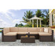 7-Piece Outdoor Patio Furniture Set with 30" Fire Pit Table product