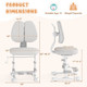 Kids' Study Chair with Adjustable Double Backrest product