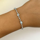 Blue Topaz and Diamond Accent Bracelet in Sterling Silver product