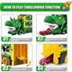 3-in-1 Dinosaur Truck/Race Track with 12 Cars product