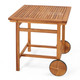 Wheeled Acacia Wood Outdoor Dining Table for 4  product