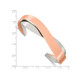 Stainless Steel Polished Twisted Cuff Bangle Bracelet product