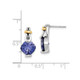 5.88 Carat (ctw) Lab Created Blue Garnet Dangle Earrings product