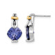 5.88 Carat (ctw) Lab Created Blue Garnet Dangle Earrings product