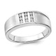Mens 10K White Gold Ring with 1/5 Carat (ctw) Diamonds product