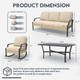 Outdoor Patio Furniture Set with Rocking Chair product