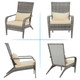 Outdoor Armchair Wicker Lounge Chairs with Cushion product