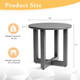 Small Metal Outdoor Patio End Table product