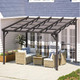 Retractable Pergola with Adjustable Sun Shade Canopy product