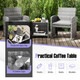 3-Piece Patio Furniture Set with Tempered Glass Coffee Table product