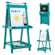 Kids' 3-in-1 Foldable Double-Sided Art Easel with Chalkboard product