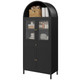 73'' Arched Metal Storage Cabinet with Doors, Drawer and Adjustable Shelves product