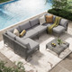 7-Piece Patio Outdoor Furniture Set with Tea Table product