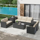 7-Piece Outdoor Patio Furniture Sets with Two Storage Boxes product