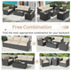 7-Piece Outdoor Patio Furniture Sets with Two Storage Boxes product