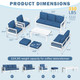 Modern Outdoor Patio Furniture Set with Coffee Table product