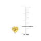 1.44 Carat (ctw) Citrine Heart-Shape Solitaire Stud Earrings product