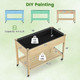 Wooden Raised Garden Bed with Lockable Wheels product