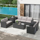 7-Piece Outdoor Patio Furniture Set with Storage Boxes product