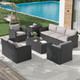7-Piece Outdoor Patio Furniture Set with Storage Boxes product