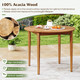 Round Outdoor Slatted Dining Table for 4   product